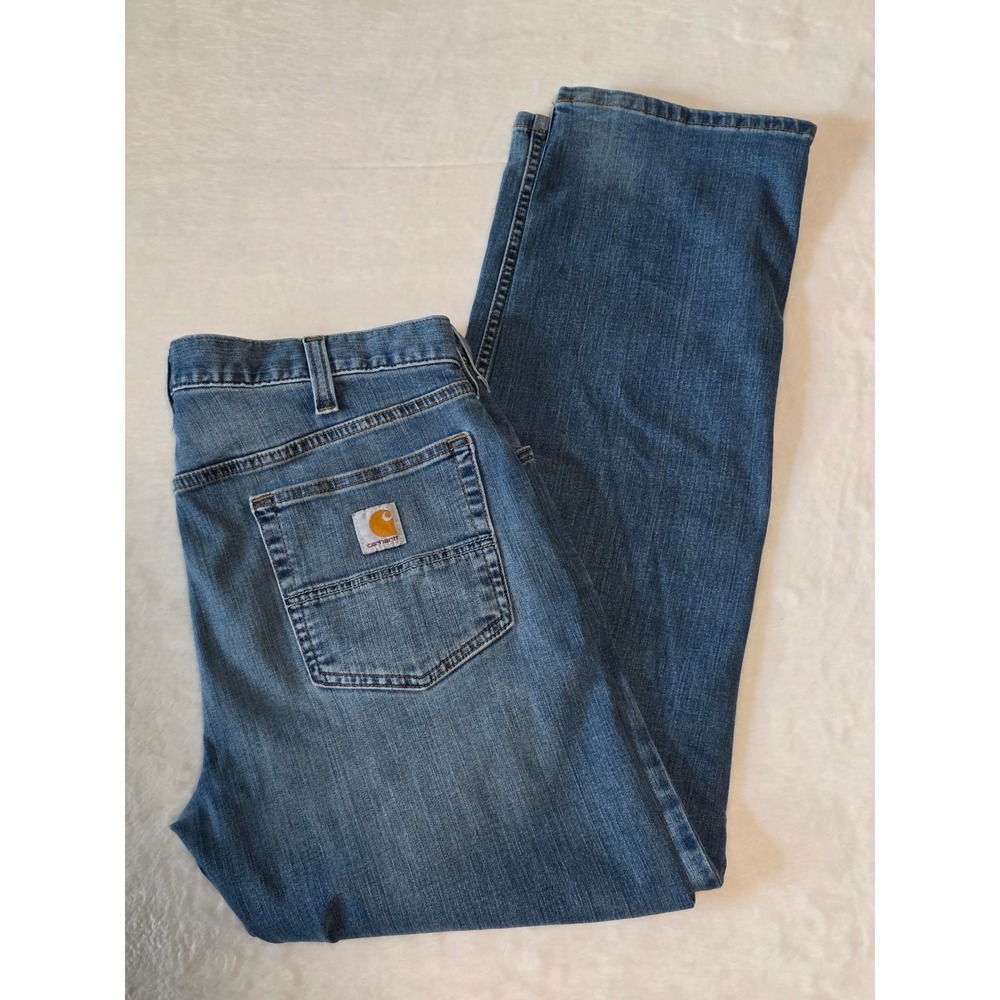 Carhartt Rugged Flex Relaxed Fit Straight Leg Jeans Blue Mens 34x30 102804-864